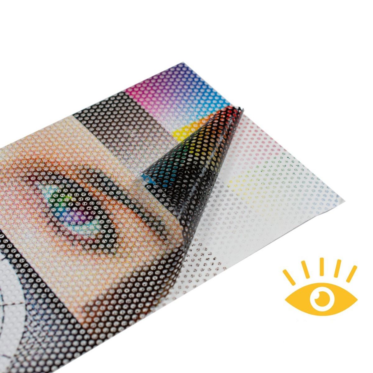 Film adhésif micro perforé personnalisé banderolestop