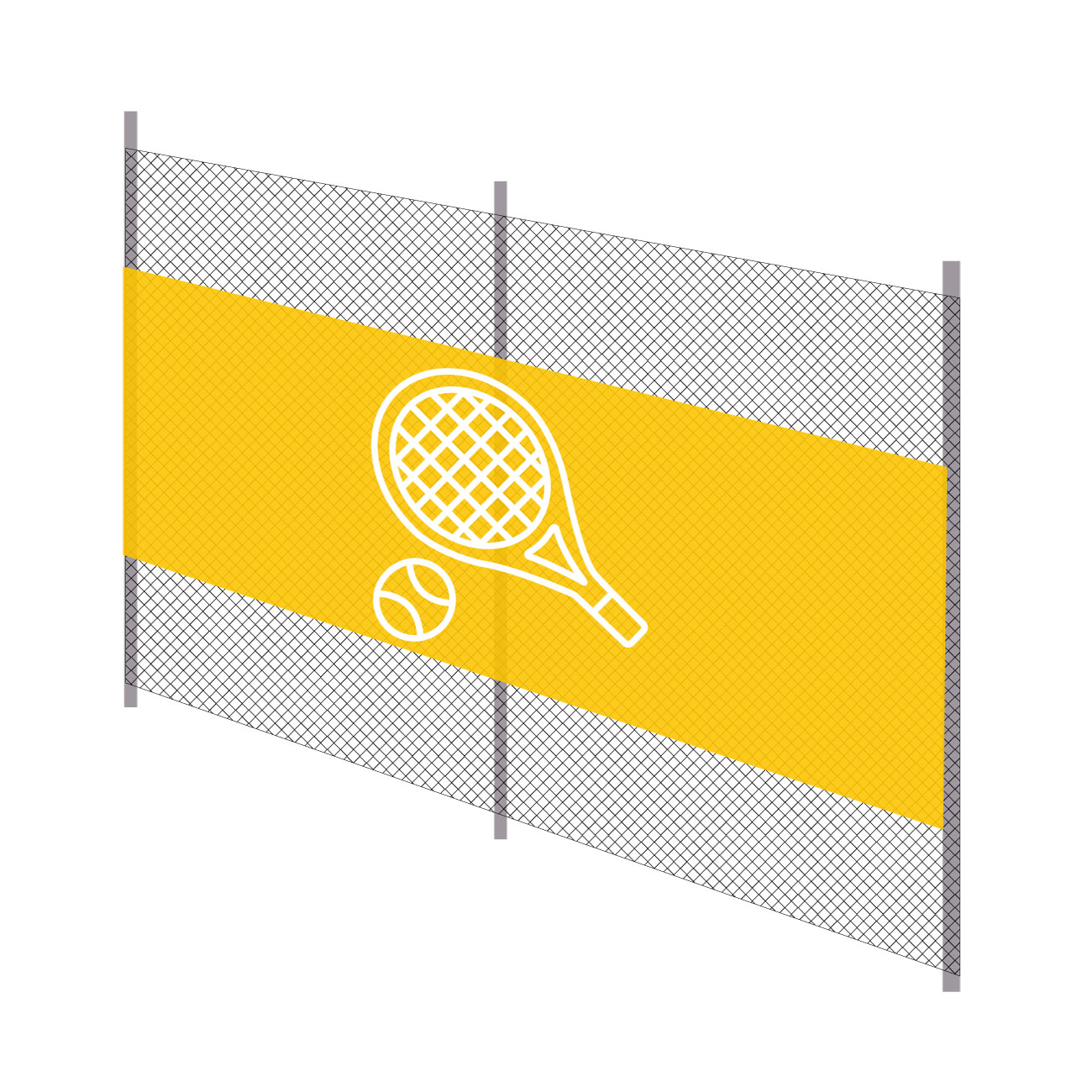 Banderole court de tennis