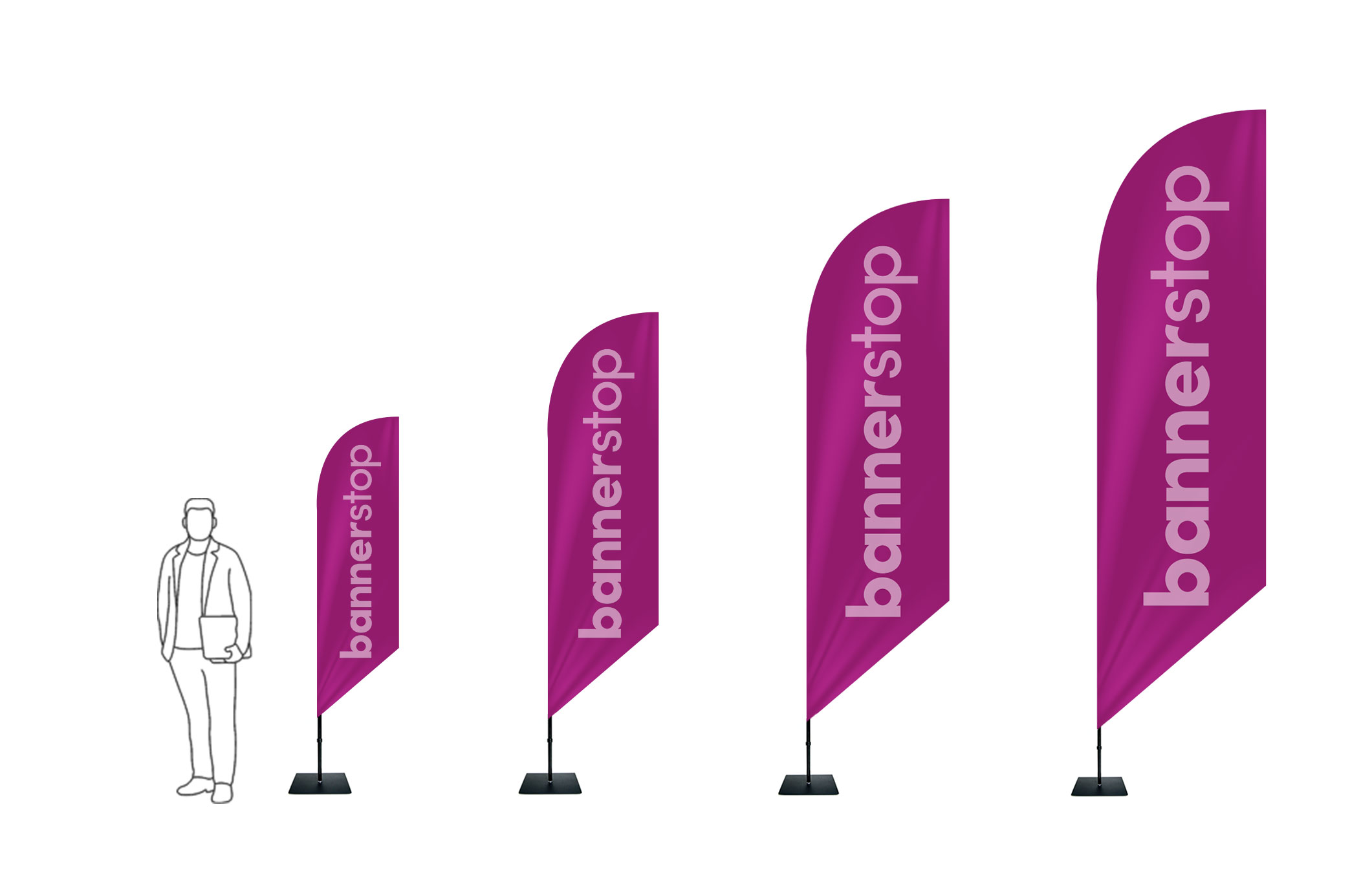 Drapeau Publicitaire forme Aurora