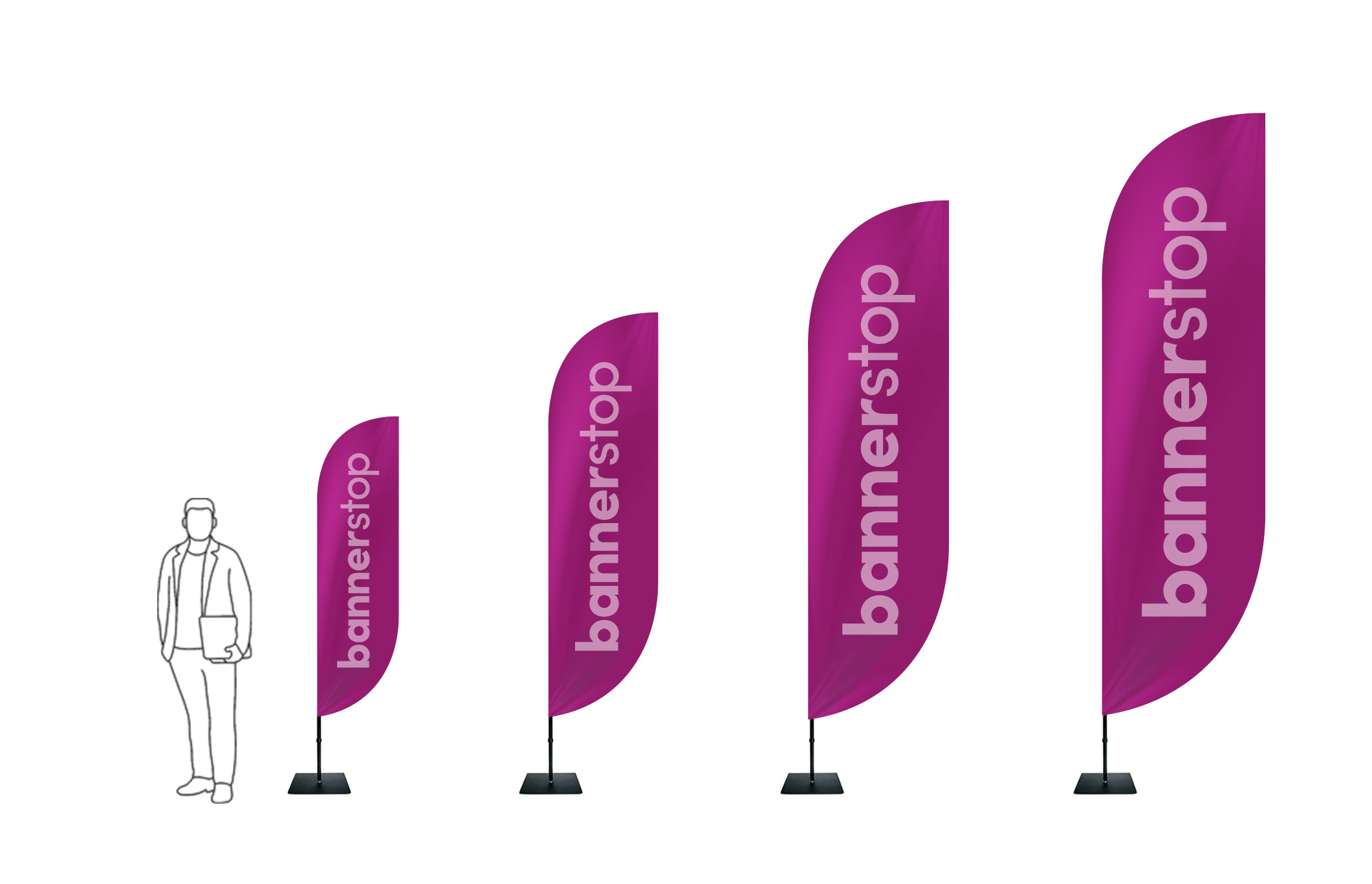 Drapeau Publicitaire forme Eos