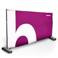 Bâche pour barrière de chantier